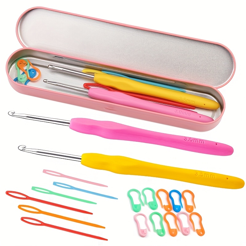 Crochet Hook Set - ชุดเข็มโครเชต์แบบ Ergonomic พร้อมด้ามจับนุ่ม ขนาด 3.0 มม.
