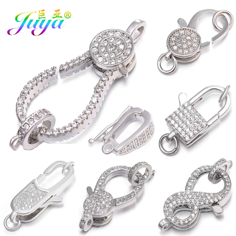 Art Craft Activity - Juya DIY ไข่มุกตกแต่งตัวยึดอุปกรณ์สกรูกุ้งก้ามกราม Clasp อุปกรณ์เสริมสําหรับผู้หญิงเย็บปักถักร้อยลูกปัดเครื่องประดับทํา
