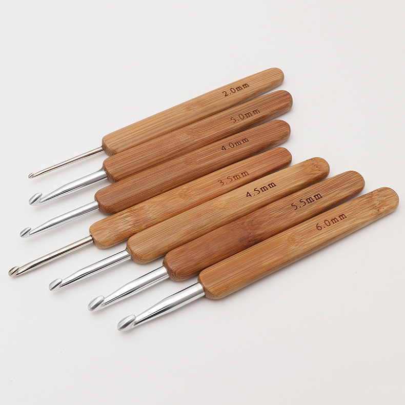 ชุดเข็มถักโครเชต์ด้ามไม้ไผ่ 1  - Crochet Hook Set บทวิจารณ์และราคา