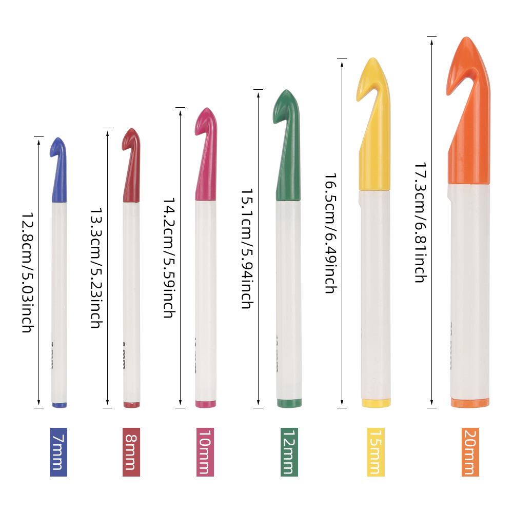 ชุดเข็มโครเชต์ถักไหมพรมแบบทำเอ - Crochet Hook Set บทวิจารณ์และราคา