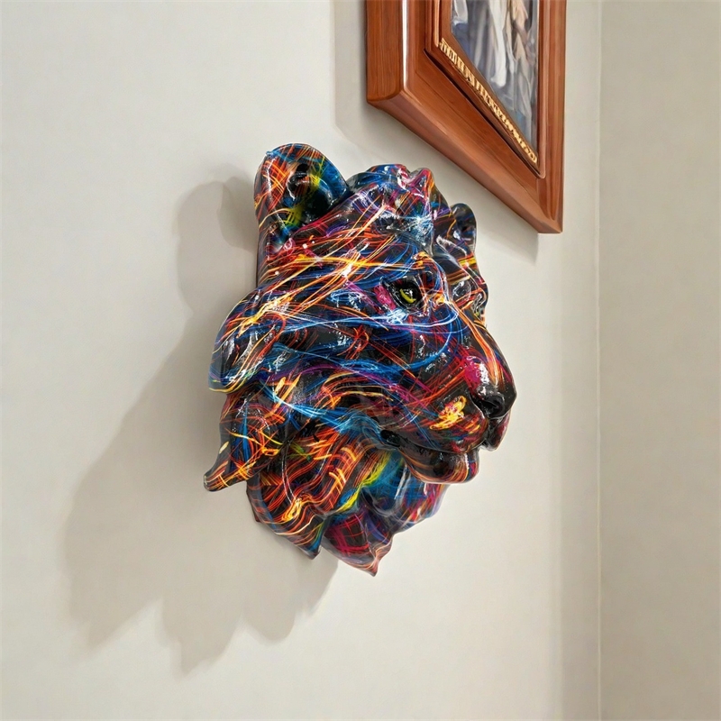 ของตกแต่งผนังรูปสัตว์เรซินสไตล - Art Craft Lion บทวิจารณ์และราคา