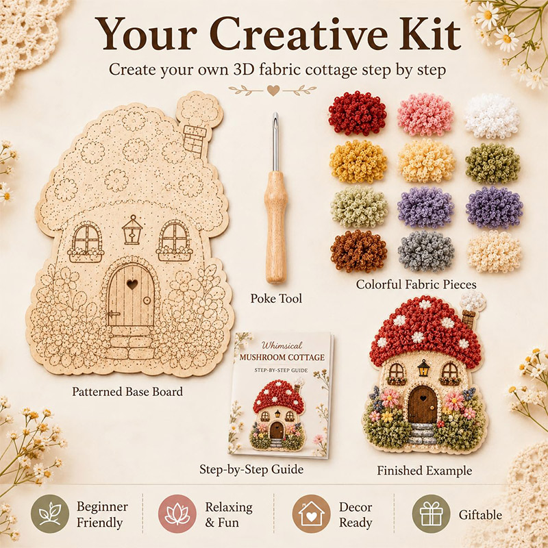 ชุดงานฝีมือ DIY บ้านเห็ด 3 มิต - Art Craft Activity บทวิจารณ์และราคา