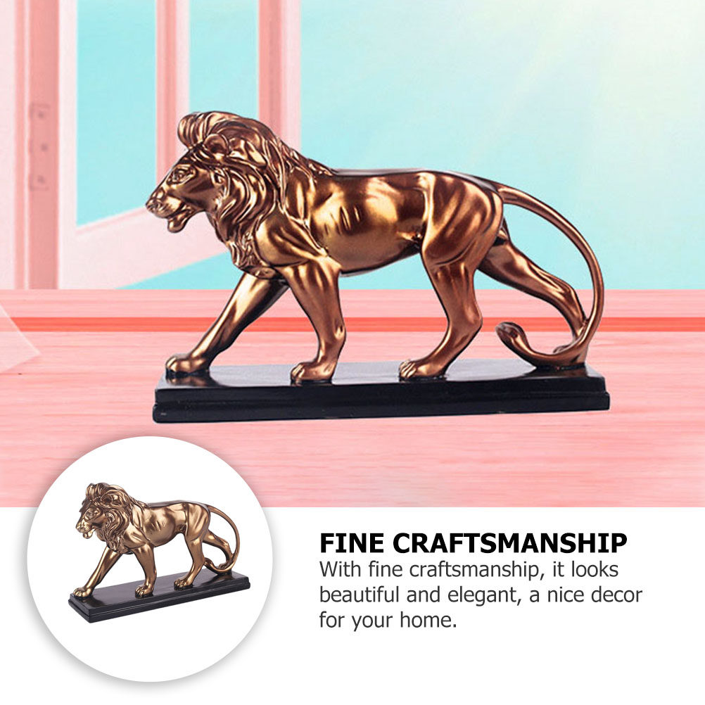 รูปปั้นสิงโตเรซิน 1 ชิ้น ของตก - Art Craft Lion บทวิจารณ์และราคา
