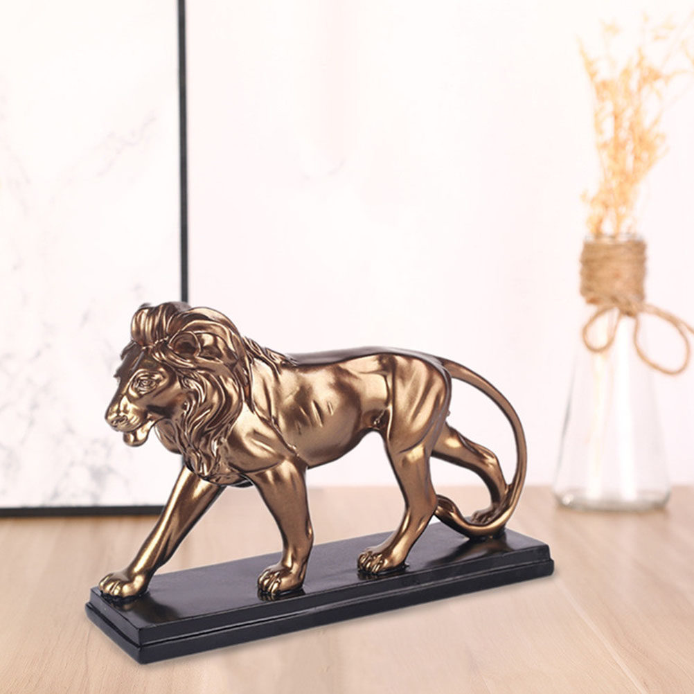 รูปปั้นสิงโตเรซิน 1 ชิ้น ของตก - Art Craft Lion บทวิจารณ์และราคา