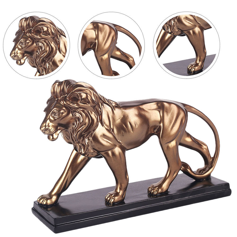 รูปปั้นสิงโตเรซิน 1 ชิ้น ของตก - Art Craft Lion บทวิจารณ์และราคา