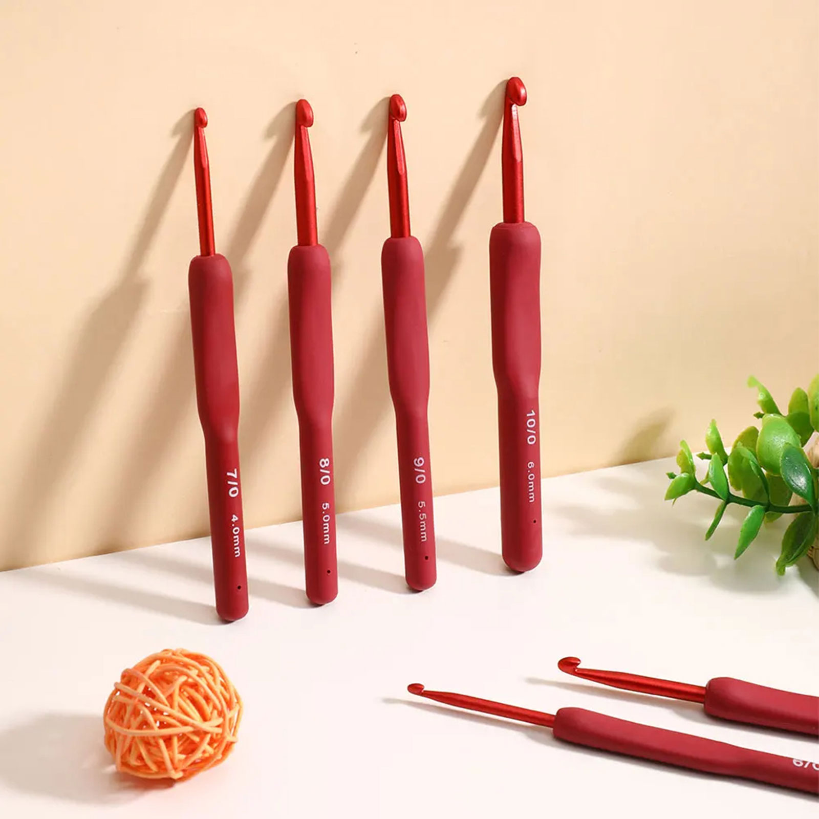 ชุดเข็มโครเชต์สีแดง 9/33 ชิ้น  - Crochet Hook Set บทวิจารณ์และราคา