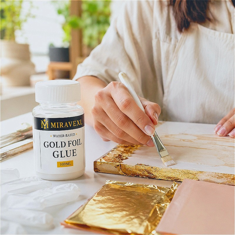 ชุดกาวฟอยล์สีทองแบบน้ำ 50/100  - Art Craft Event บทวิจารณ์และราคา