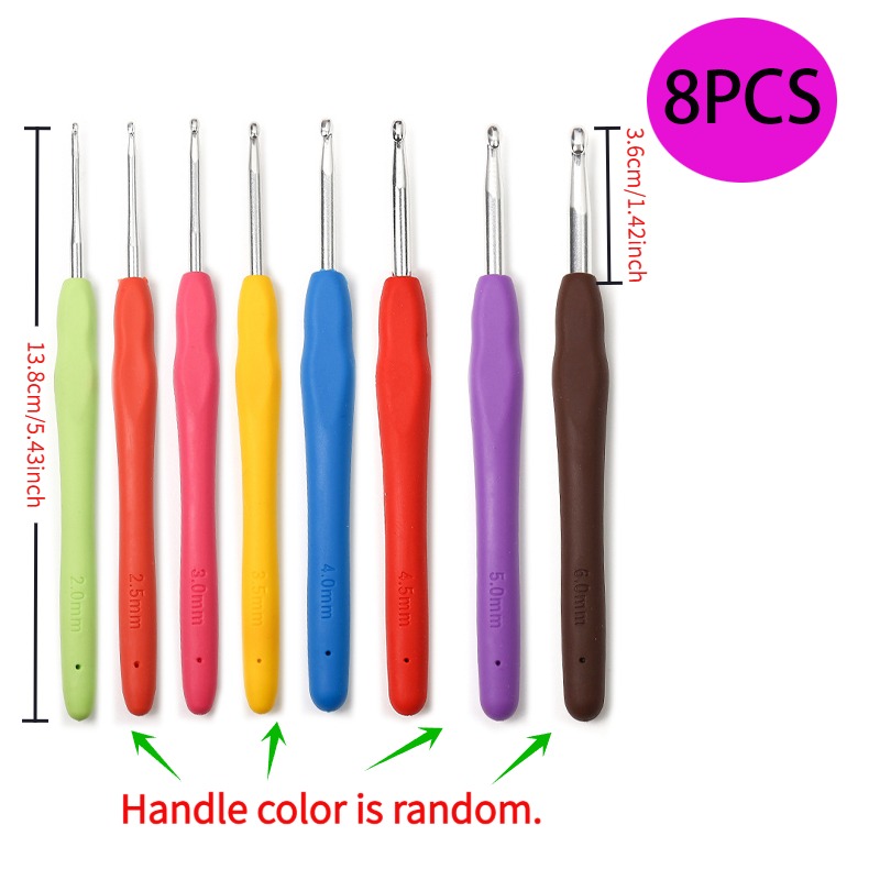 ชุดเข็มโครเชต์ 8 ชิ้น ความยาวร - Crochet Hook Set บทวิจารณ์และราคา