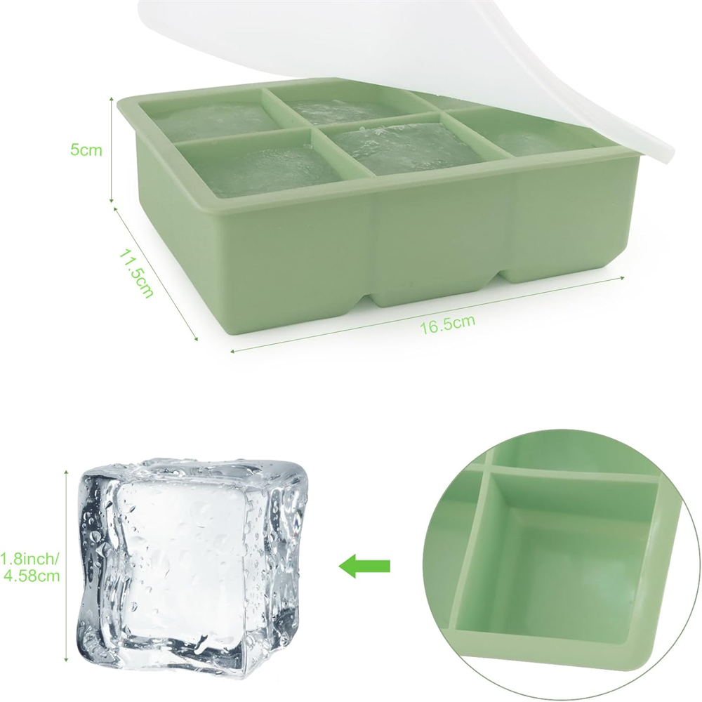 ถาดน้ําแข็งขนาดใหญ่พร้อมฝาปิด, - Art Craft Ice Cream บทวิจารณ์และราคา