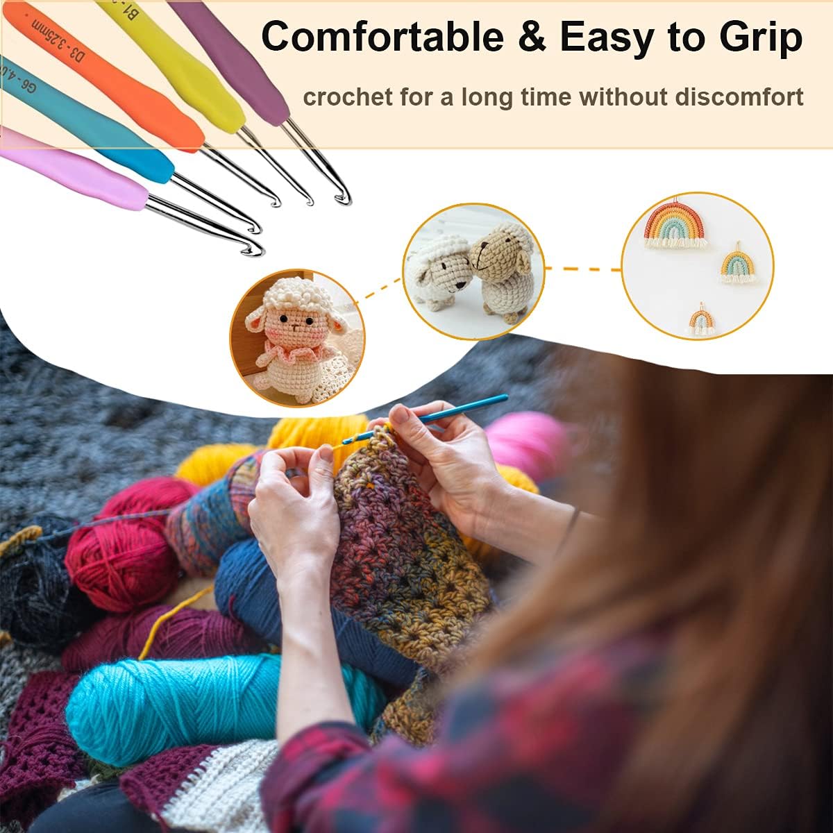 13 ชิ้น 2.0-10 มิลลิเมตรชุดถัก - Crochet Hook Set บทวิจารณ์และราคา